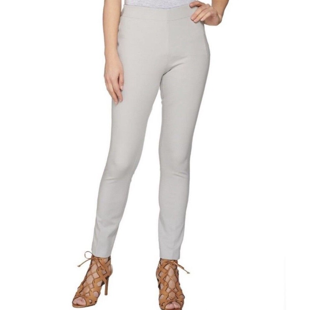 Attitudes by Renee Stretch Supreme Knit Pull-On Pants White Women’s Size 12 NWT